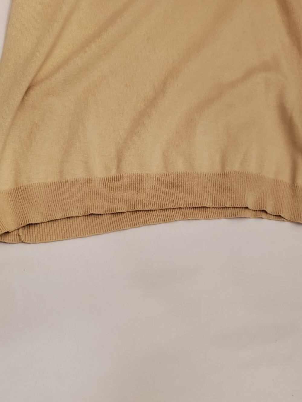 Lauren Ralph Lauren Tan Short Sleeve Turtleneck with Embroidered LRL Crest Small - Picture 5 of 8